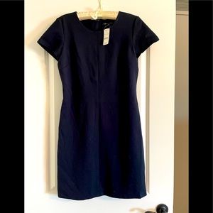 Brooks Brothers navy cap sleeve shift dress. NWT. SIZE 6